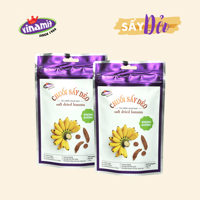 Chuối cau dẻo tự nhiên không đường 100g