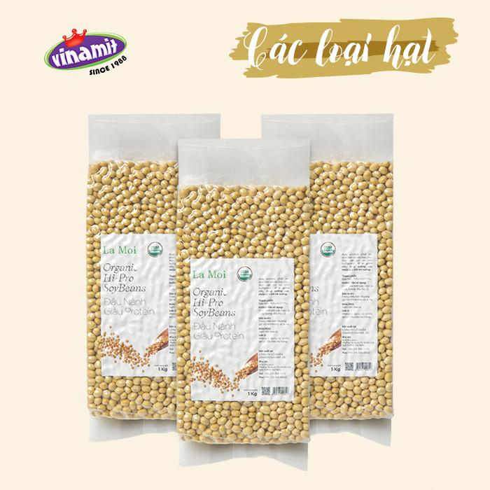 Đậu Nành Hữu Cơ Giàu Protein 1 kg